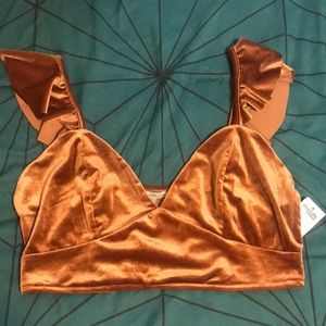 Copper crop top